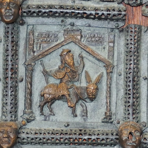 formelle portale di  san zeno Balaam