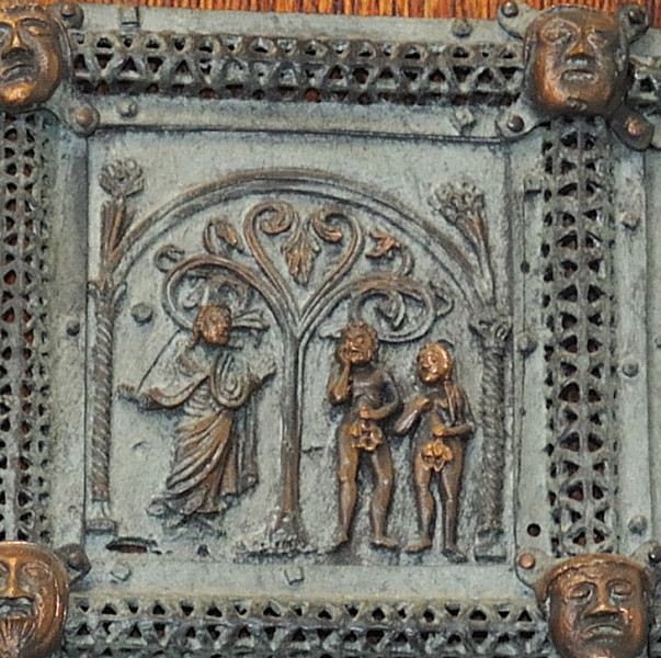 formelle portale di  san zeno Condanna dei primogenitori