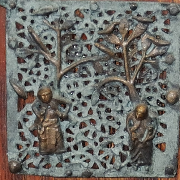 formelle portale di  san zeno le due madri