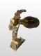 arte bronzo - portabottiglia in metallo dorato