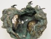 arte bronzo - scultura in bronzo di design albero umanità